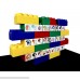 Jumbo Blocks 26 Pieces Educational Learning Set with Animal & Alphabet Stickers 8 x 4 x 4 4 x 4 x 4 B07HYN8X74